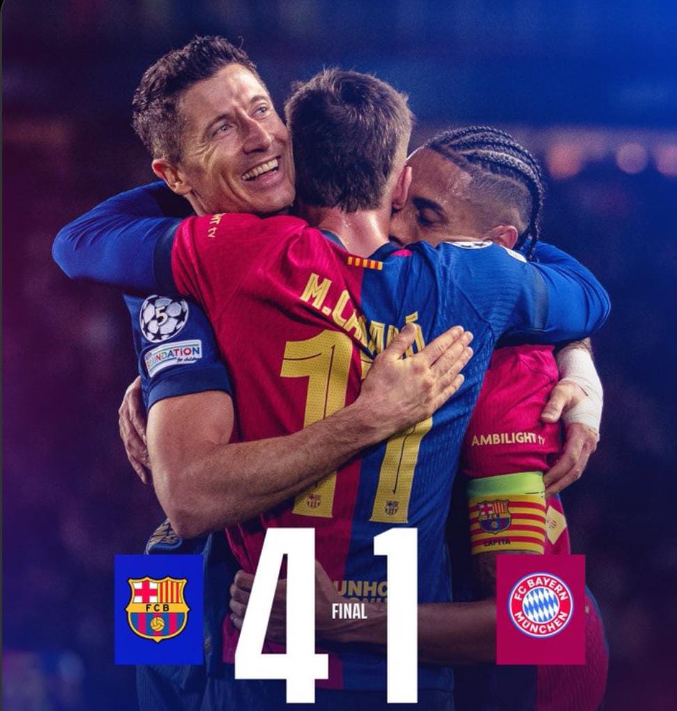 BARCELONA DOMINA Y GOLEA AL BAYERN EN CHAMPIONS