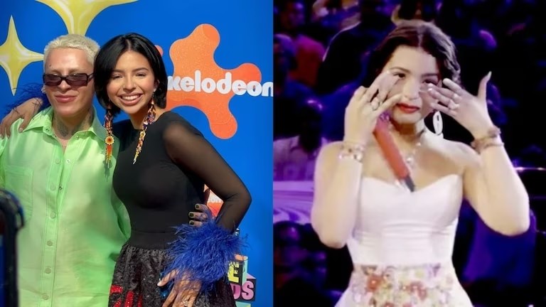 ABUCHEAN A ANGELA AGUILAR EN LA ENTREGA DE PREMIOS KIDS`CHOICE AWARDS