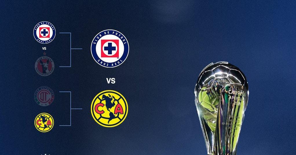 CLÁSICO JOVEN EN SEMIFINALES: AMÉRICA Y CRUZ AZUL BUSCAN LLEGAR A LA FINAL