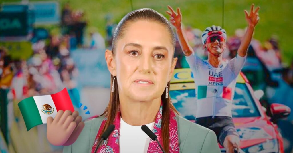 Isaac del Toro gana el Tour de Auvernia-Ródano-Alpes y recibe felicitaciones de la presidenta Sheinbaum